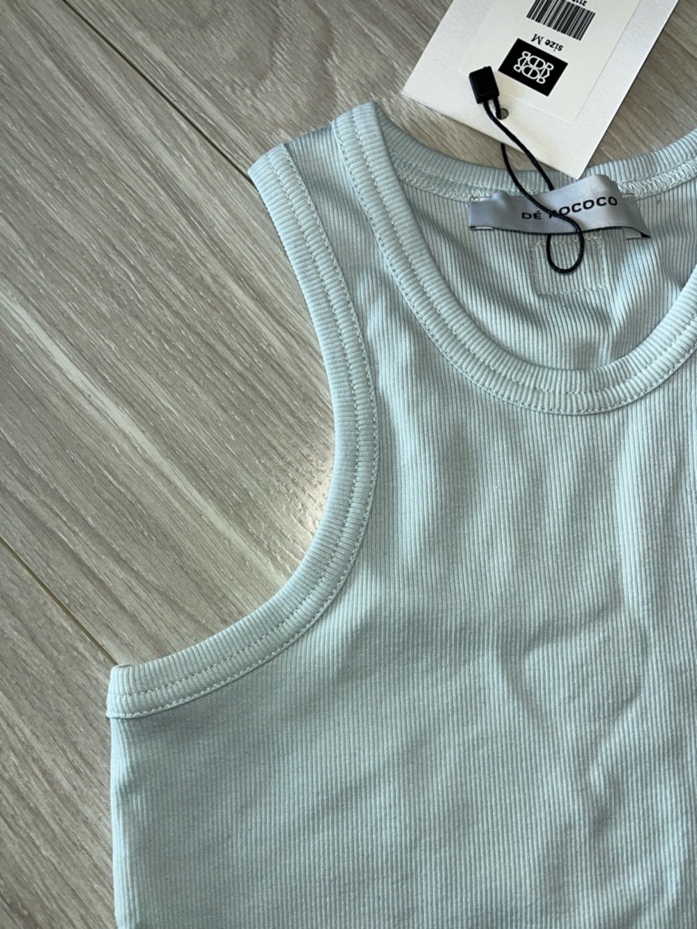 De Rococo Racerback Ribbed Top - Picture 3 of 4